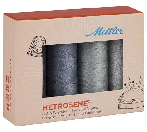 Mettler Metrosene Thread Kits 4/Pkg-Grey, Multiple