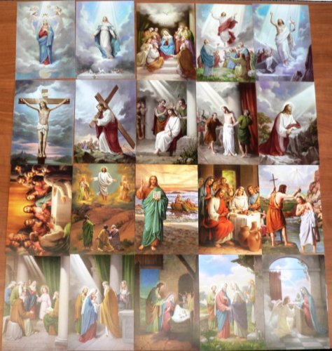 Mysteries of the Rosary Poster Set (POS 1468) (20 4 x 6 cards)