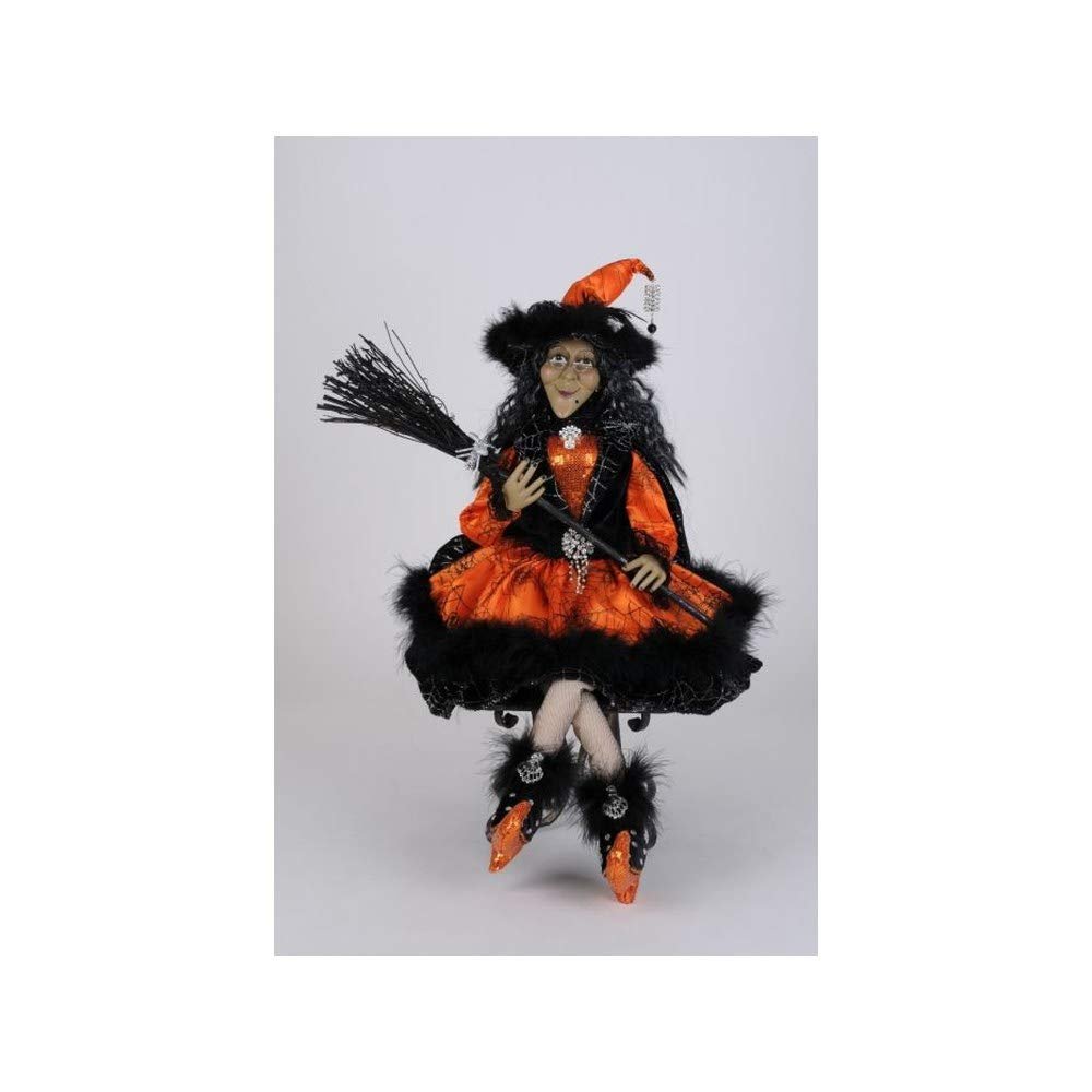 Karen Didion Lady Halloween Witch Figurine, 24 Inches, HA26-13