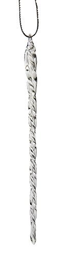 Kurt Adler 3-1/2-Inch-5-1/2-Inch Clear Glass Icicle Ornament Set of 24 Pieces (1)