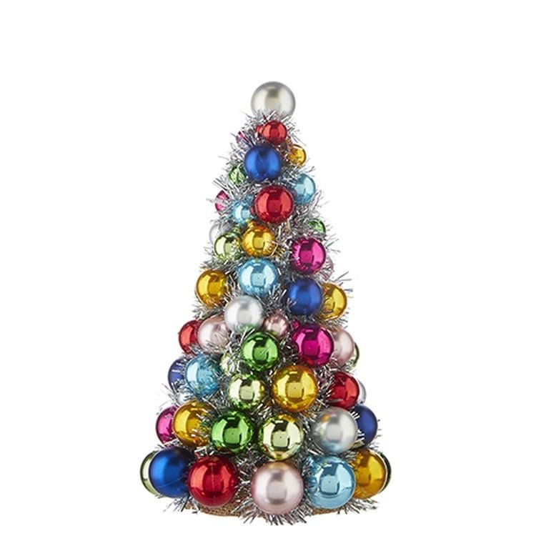 RAZ Imports 2022 Collected Christmas 13" Ball Ornament Tree