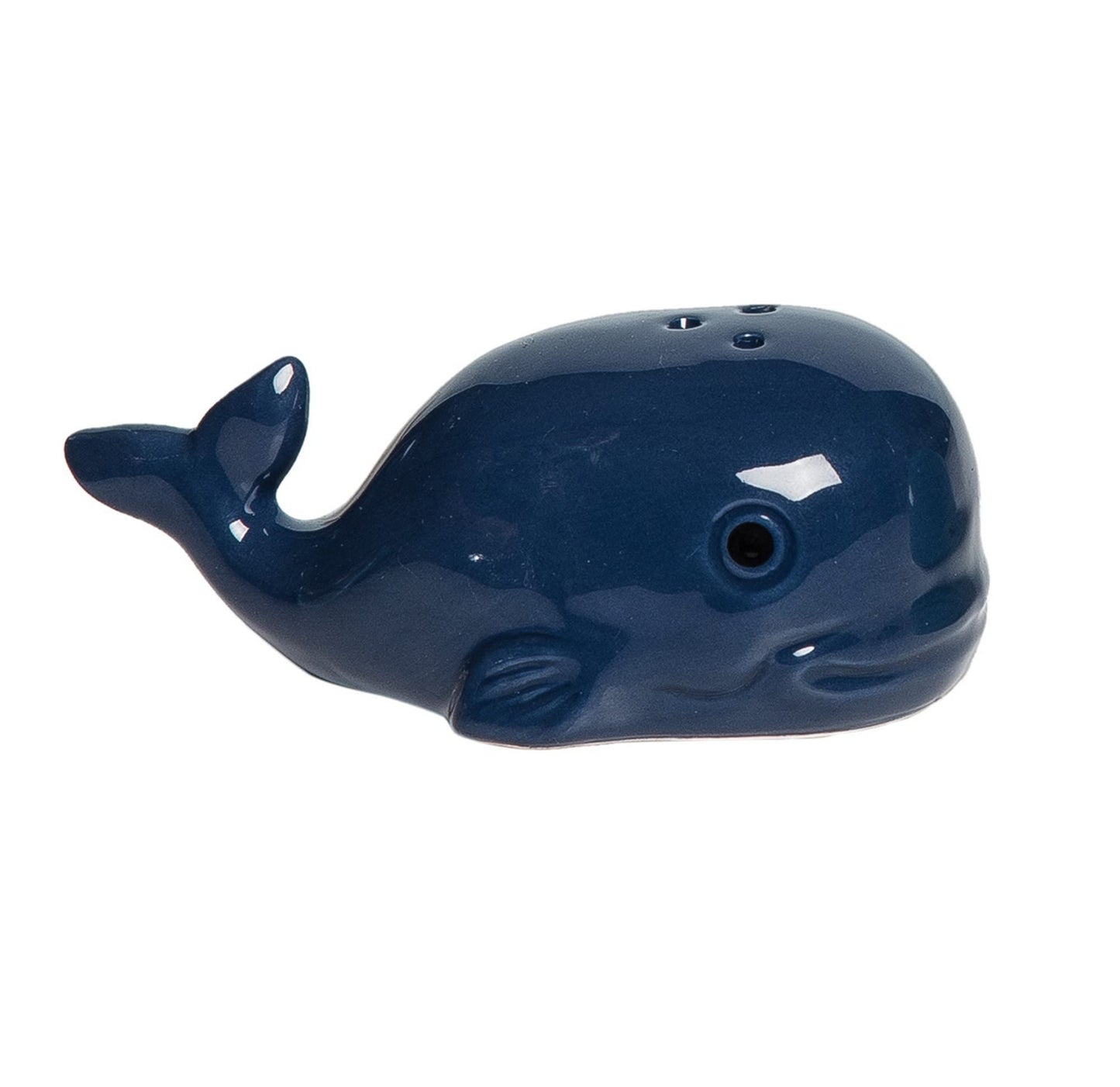 Beachcombers Whale Salt And Pepper Shaker Set, Set of 2, Coastal Beach Decor Decoration L3.7 x W1.57 X H1.5 Blue