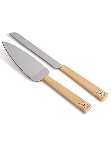 Wedgwood Vera Wang Love Knots Cake Knife and Server Set, Gold
