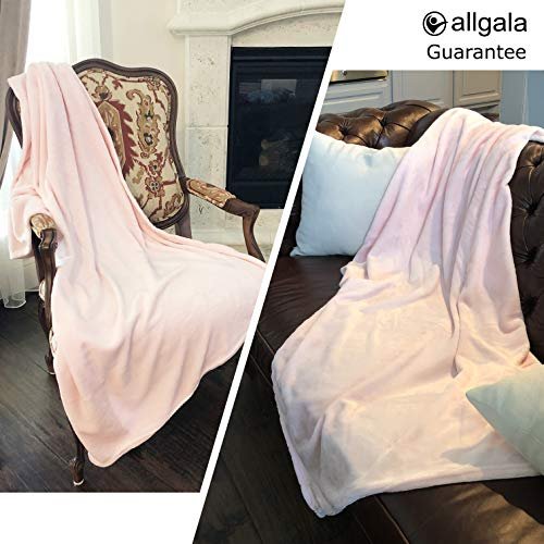 allgala Super Soft Flannel Plush Light Weight Throw Blanket