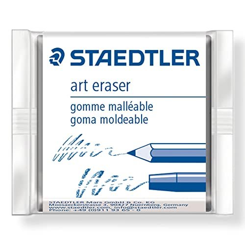Staedtler Moldable Kneaded Eraser Plus Art Gum Block Eraser Art Combo, 2 Pack, 5427SBK2-C