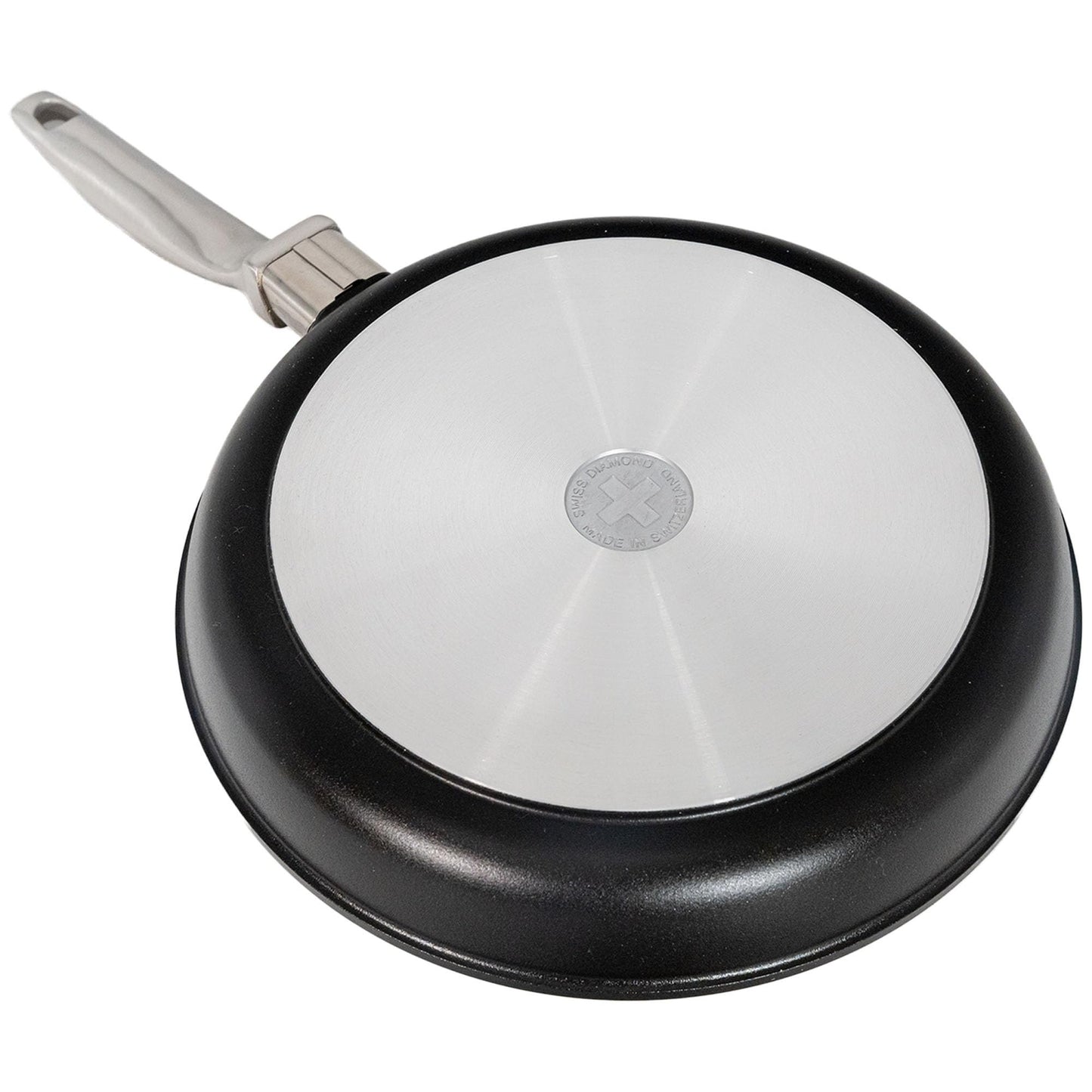 Swiss Diamond Nonstick Frying Pan Hybrid Ceramic and Diamond-Infused Fry Pan With Glass Lid, Dou Ceramic, Dishwasher and Oven Safe Fry Pans