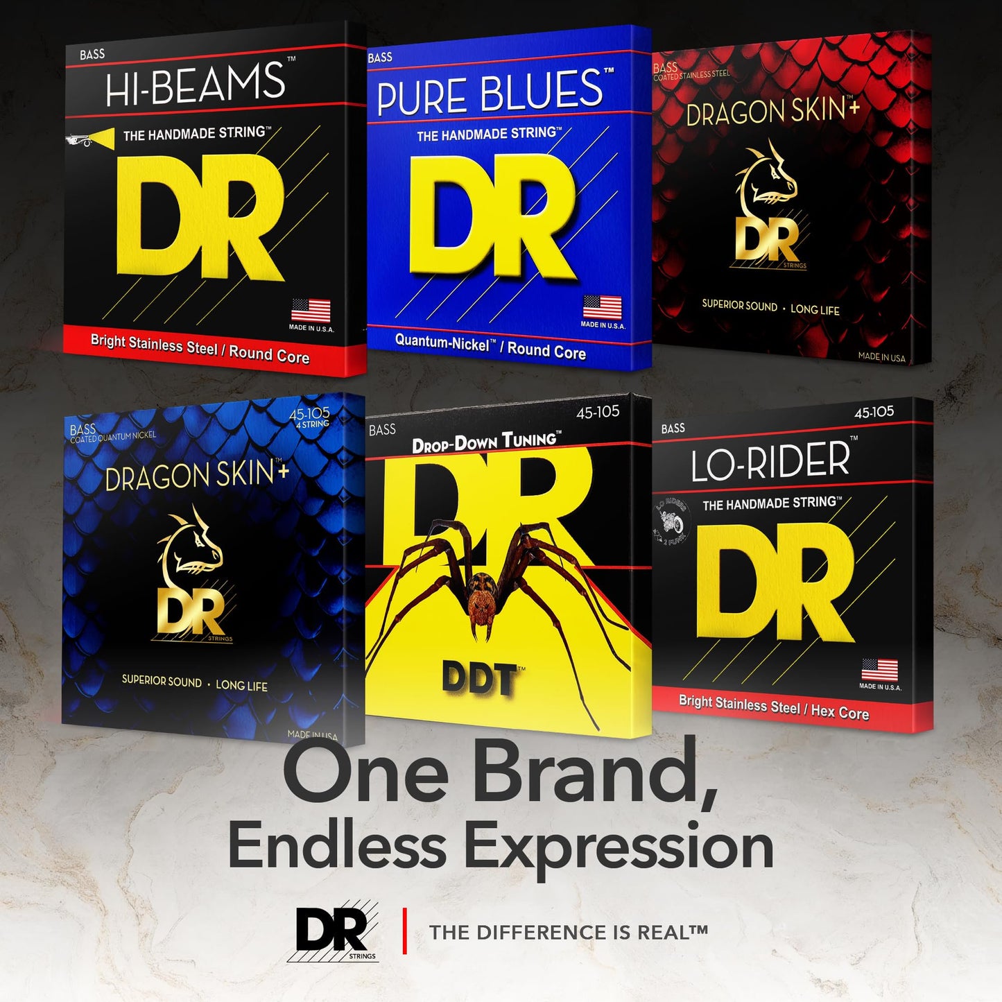 DR Black Beauties Bass 5 Strings 45-130 (BKB5-130)