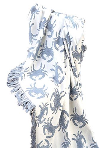 MWW Blue Crab 50 X 60 Rayon Throw Each