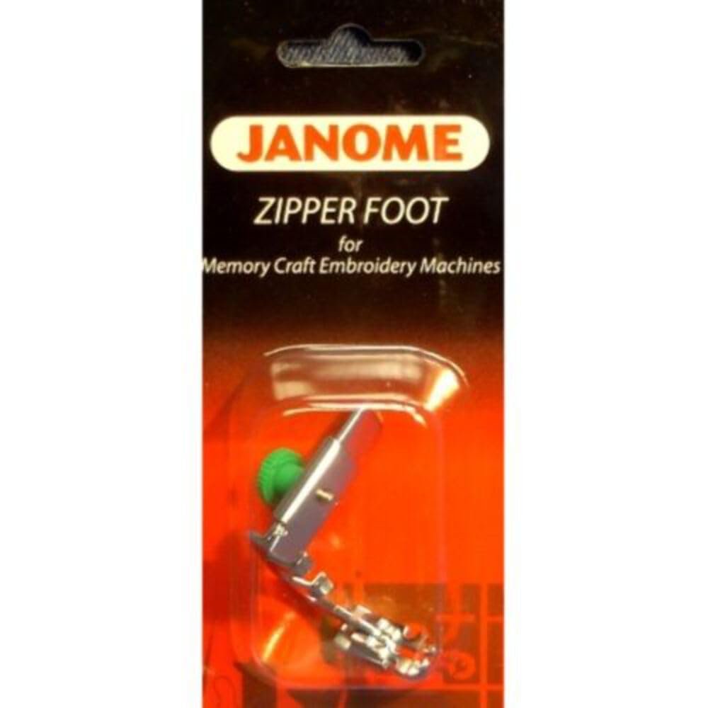 Janome Zipper Foot for Memory Craft Emb Machines