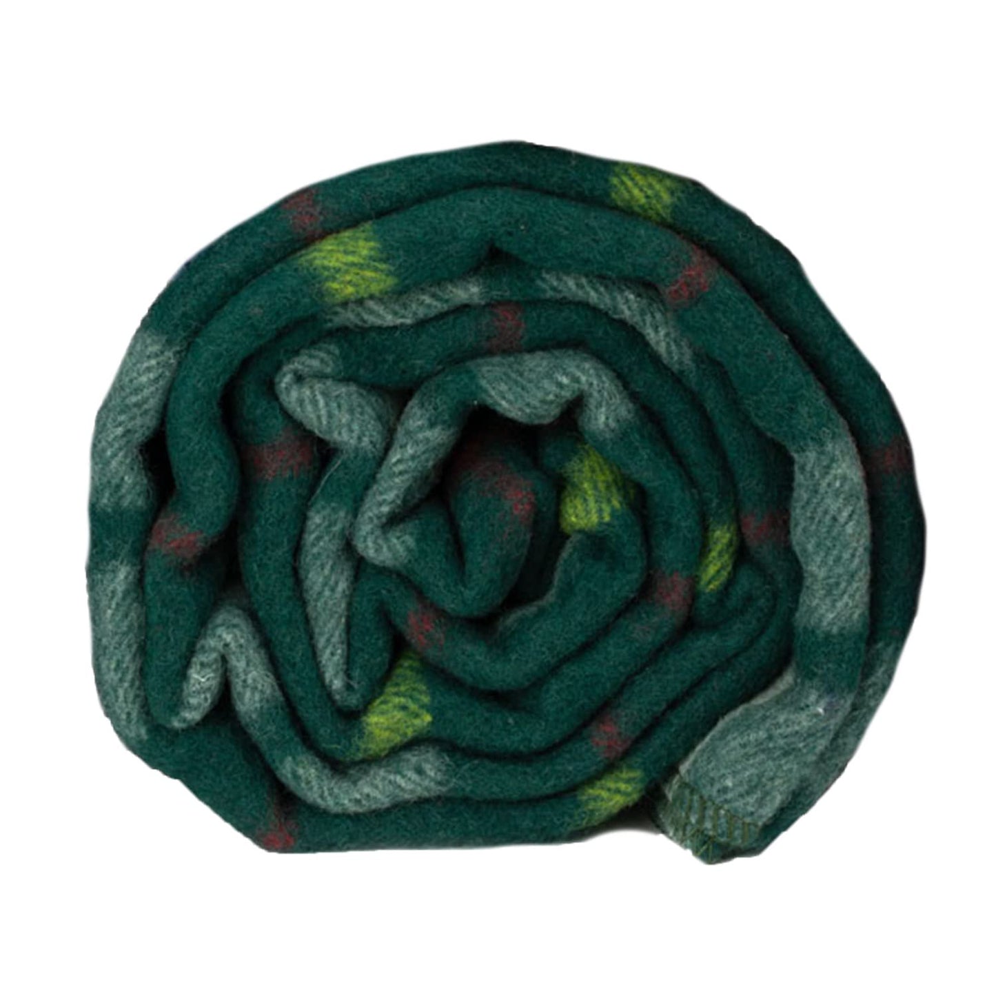 swiss link Swiss Link Military Surplus 90 x 62 Inch Insulating Indoor Outdoor Stain, Flame, and Water Resisting Classic Wool Plaid Washable Throw Blanket, Green, Green Plaid