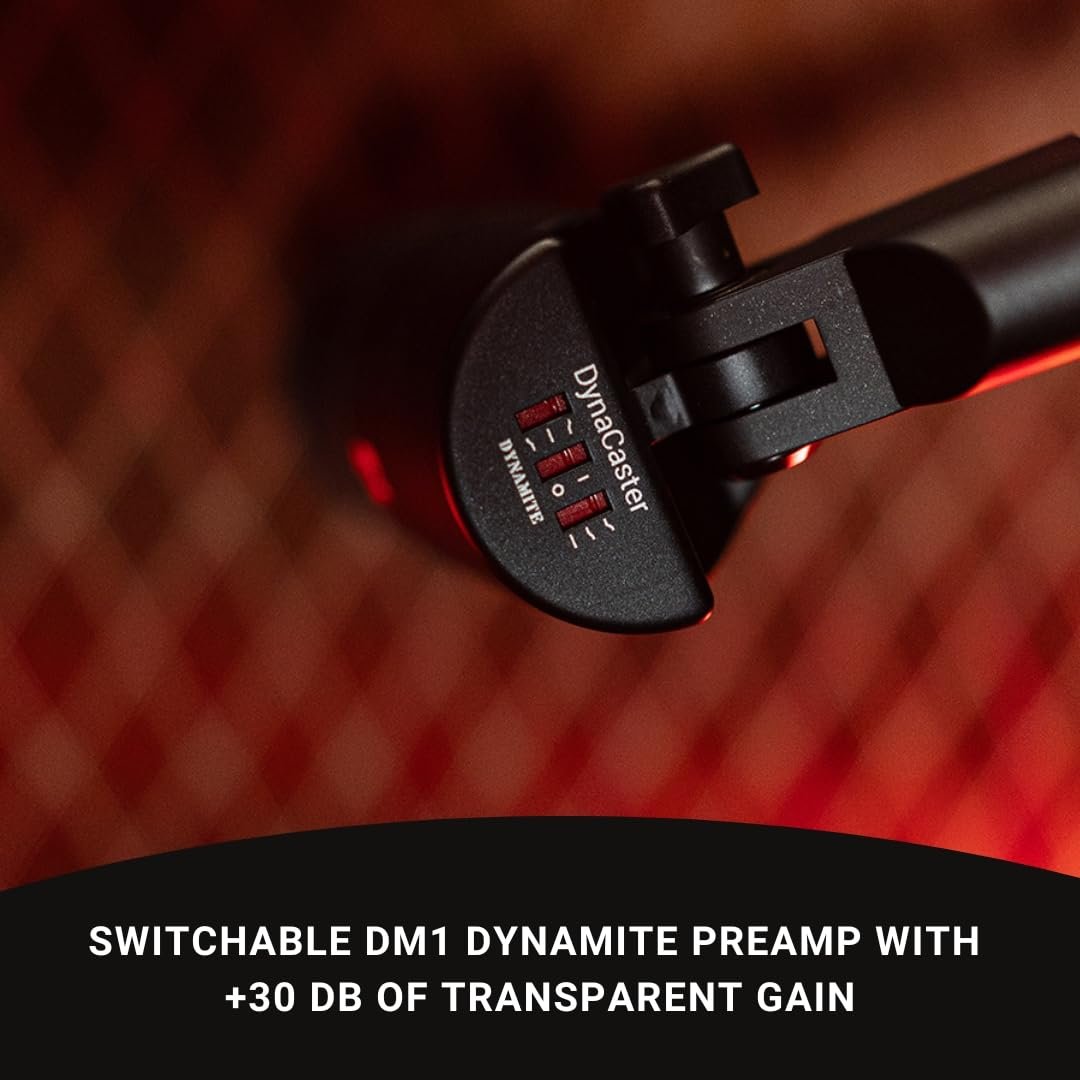 SE ELECTRONICS Dynacaster Dynamic Broadcast Microphone with Built-in Dynamite Pre-amp