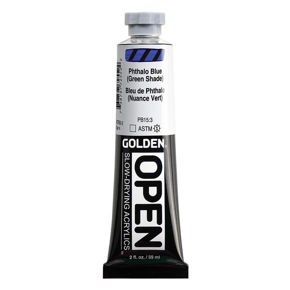 OPEN Slow-Drying Acrylics by GOLDEN, Violet and Blue, Professional Acrylic Paint