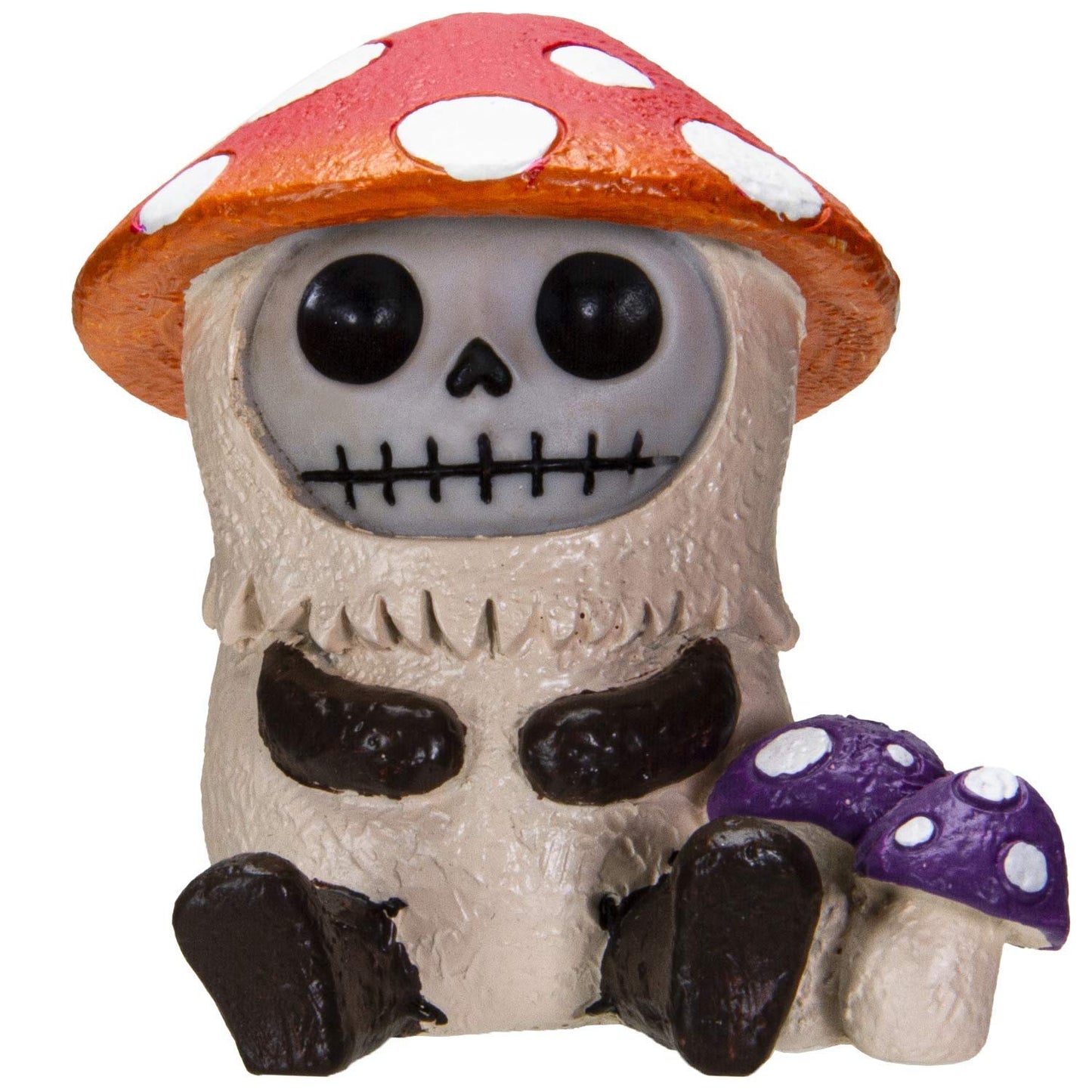 Furrybones Summit Collection Mushroom Kinoko Figurine Decorative Signature Skeleton in Mushroom Toadstool Costume 3 Inch Tall Collectible Statue