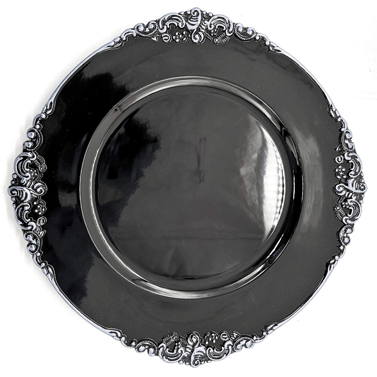 allgala Heavy Quality Round Charger Plates - Elegant Gold Chargers for Dinner Plates