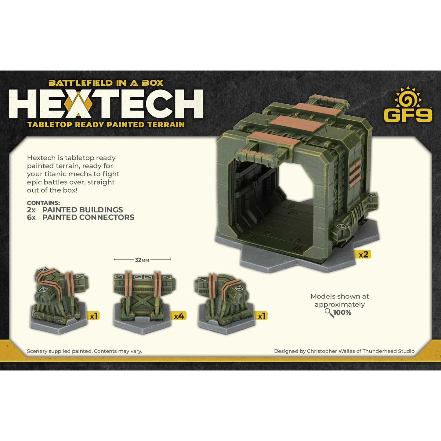 Gale Force Nine Hextech: Battlefield in a Box - Maintenance Bays, Green, HEXT24