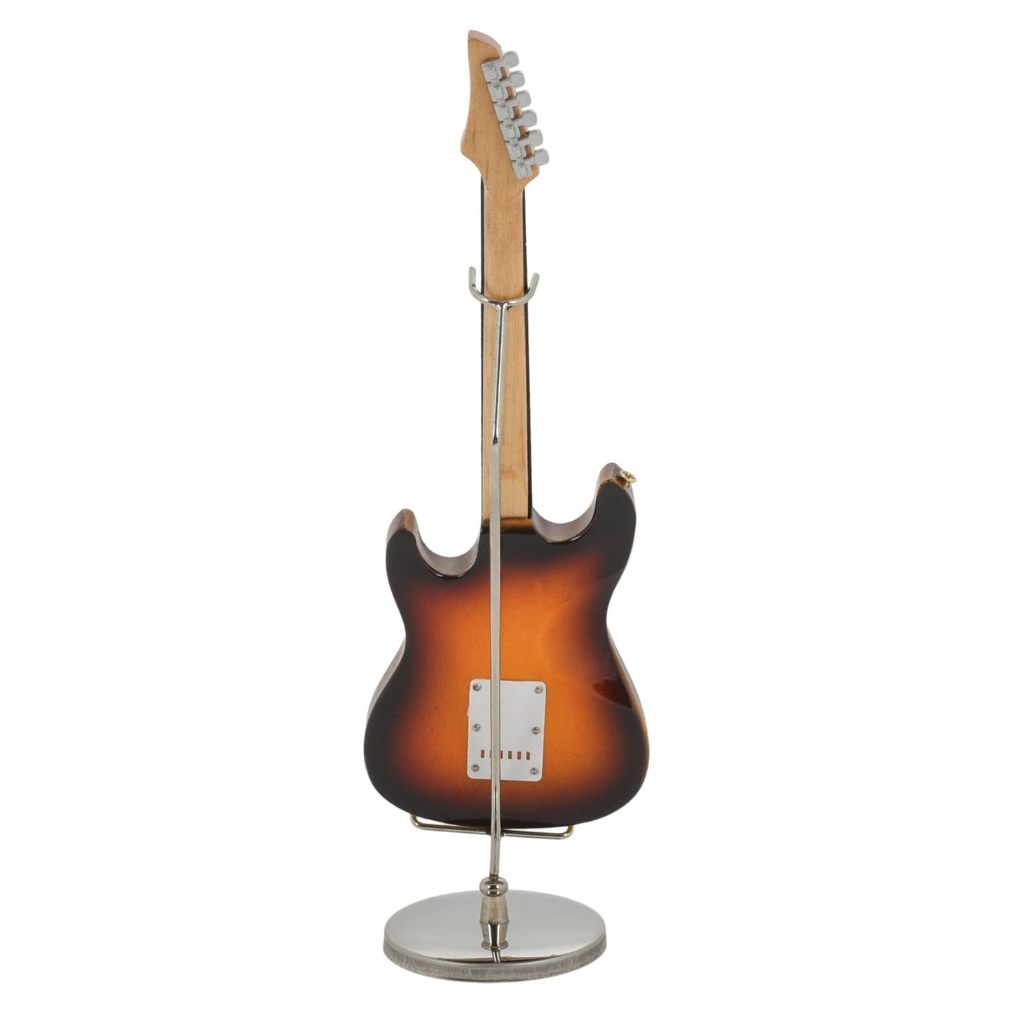 Broadway Gift Co. Dark Brown Miniature Electric Guitar 7 inch Wood Table Top Décor