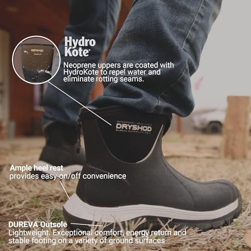 Dryshod Evalusion Lightweight Men's Ankle Boots | Waterproof | Rubber | Comfortable | Brown | Size 11