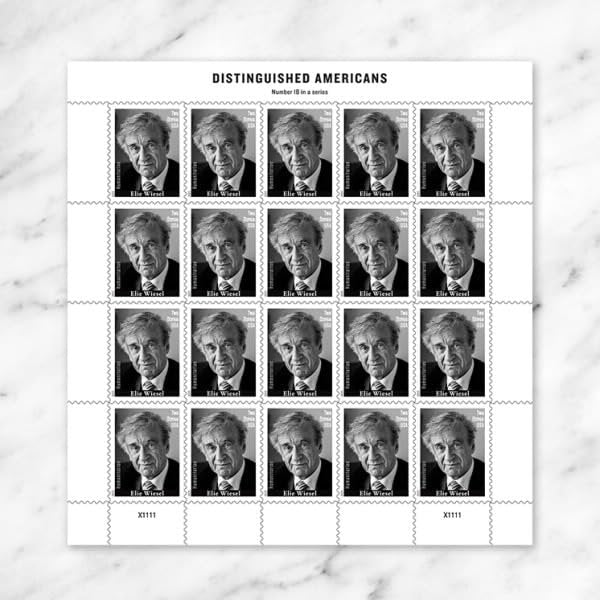 Elie Wiesel 2025 Two Ounce Rate (Sheet of 20) Non-denominated Mail-Use Forever Postage Stamps