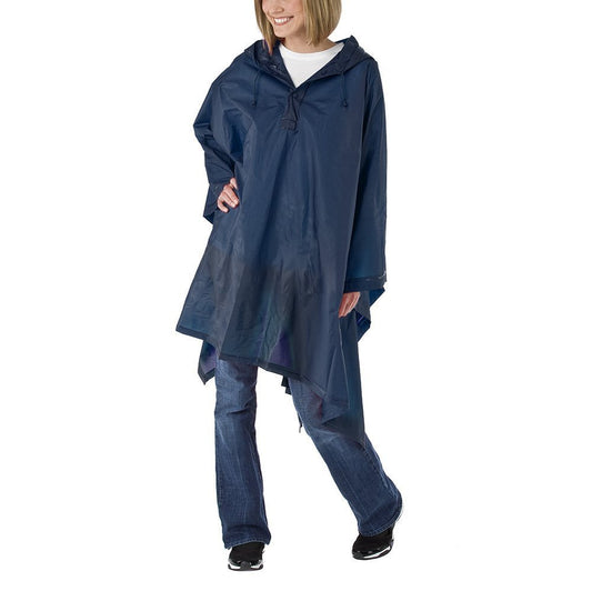 totes Navy Blue Adult Rain Poncho