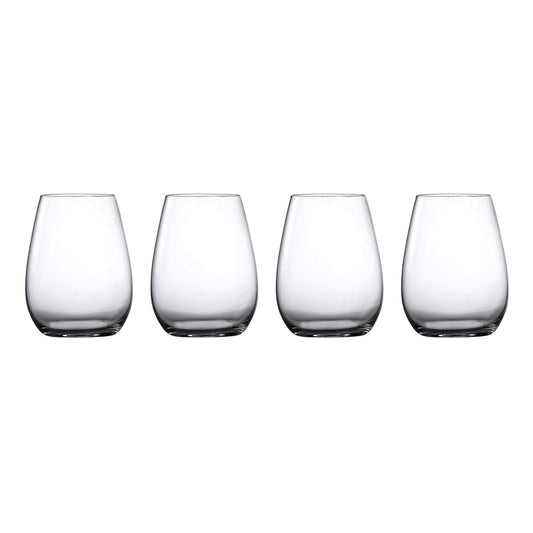 Marquis By Waterford Moments Stemless Wine Glass Set of 4, 18.6 oz, Clear