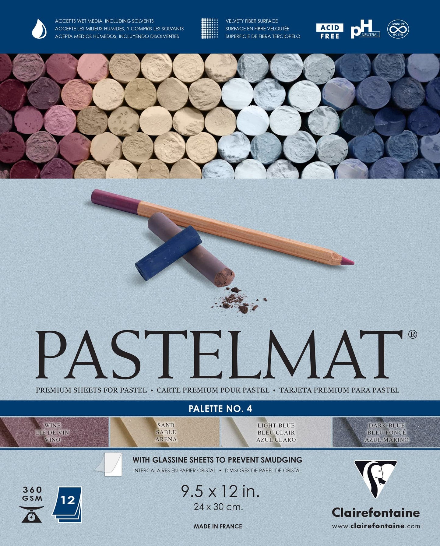 Clairefontaine Pastelmat Glued Pads