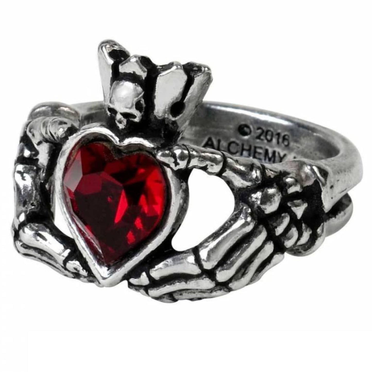 Claddagh By Night Ring (Size L , US 6)