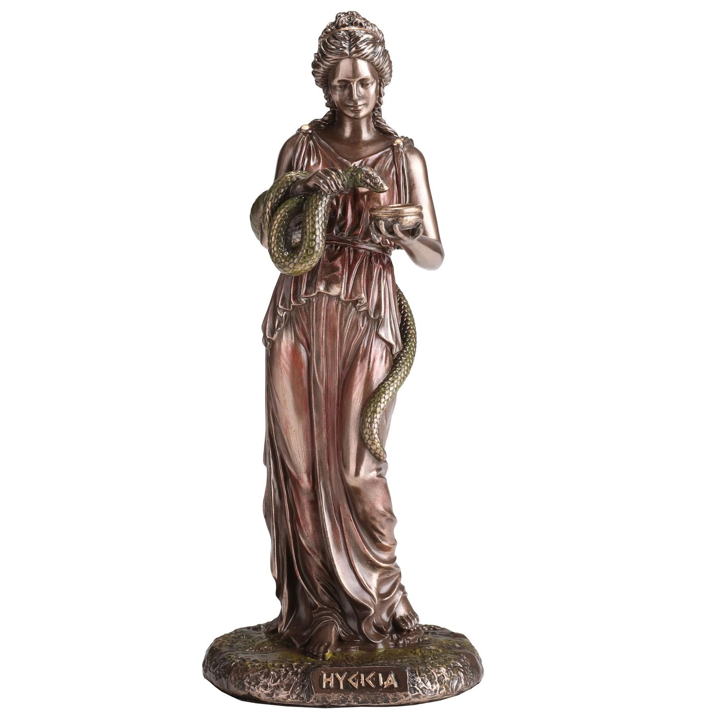 Veronese Design 6 1/8 Inch Hygieia Greek Goddess of Hygiene Cold Cast Resin Bronze Finish Sculpture