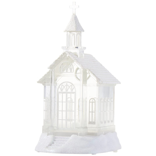 RAZ Imports 07956-10.5in Battery Operated Water Filled (Batteries not Included) (10.5in LIGHTED CHURCH LANTERN (3919039))
