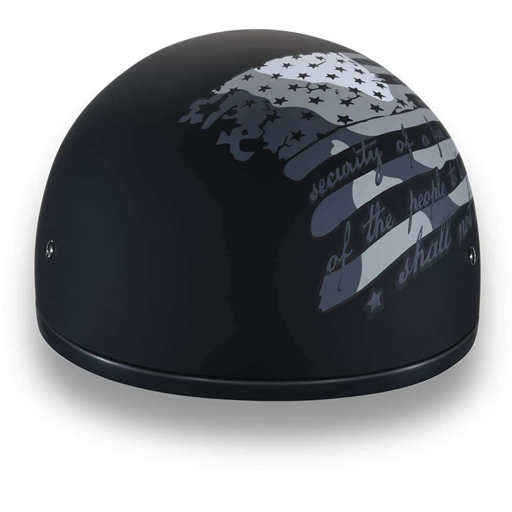 Daytona Helmets Half Skull Cap Motorcycle Helmet – DOT Approved [Graphics]…
