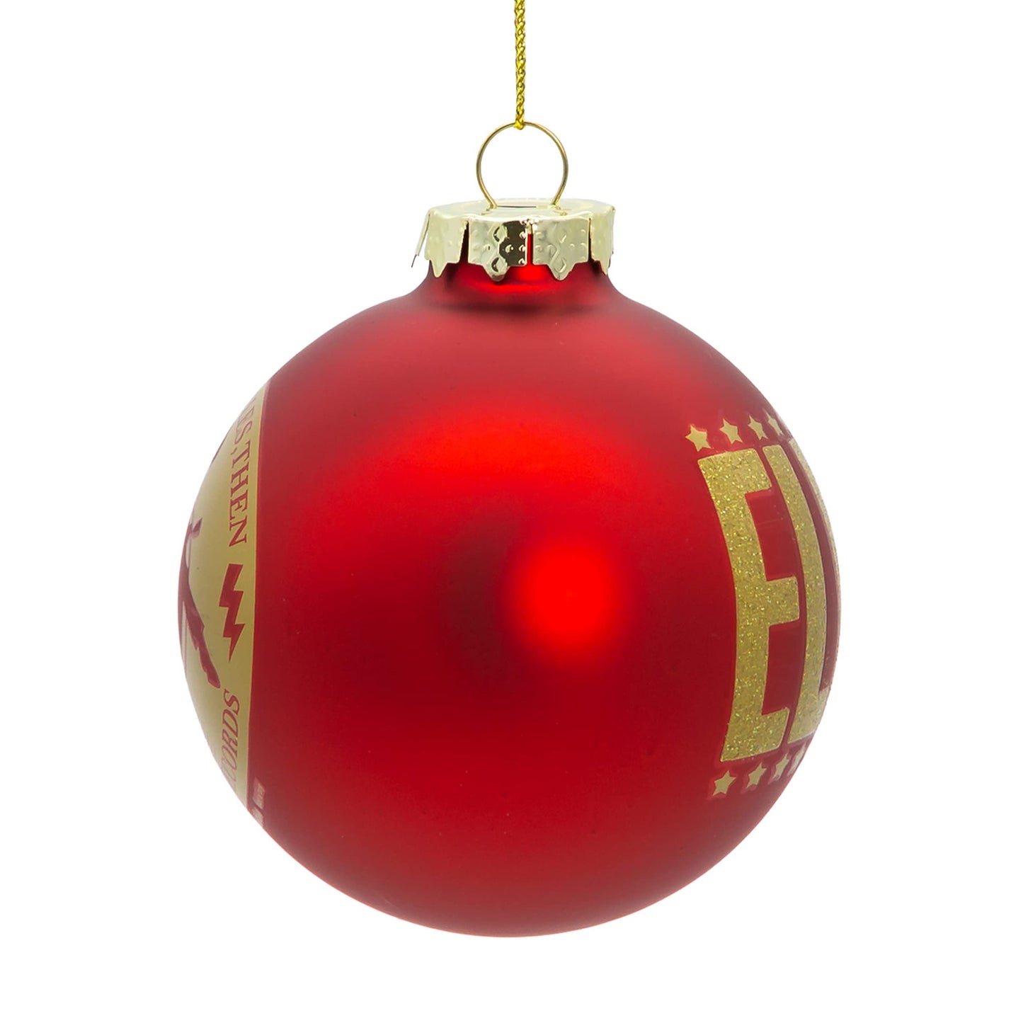 Kurt Adler 80MM Elvis Presley® Red Glass Ball Ornament