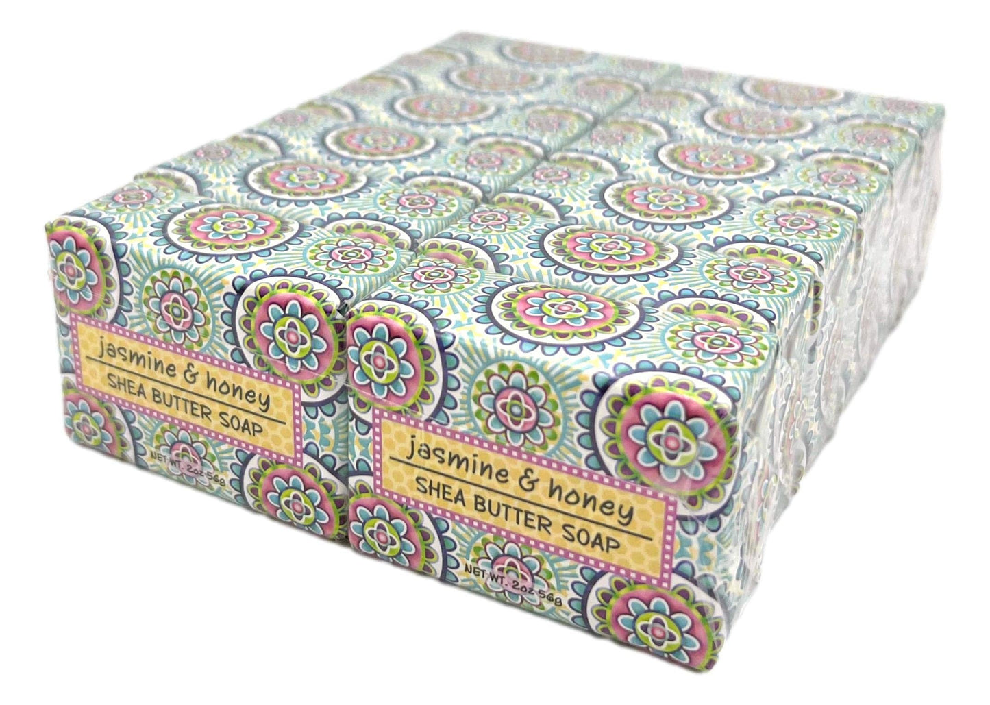 Greenwich Bay Trading Co., Jasmine and Honey Shea Butter Soap, Set of 12 Bars, 2 Ounces Each