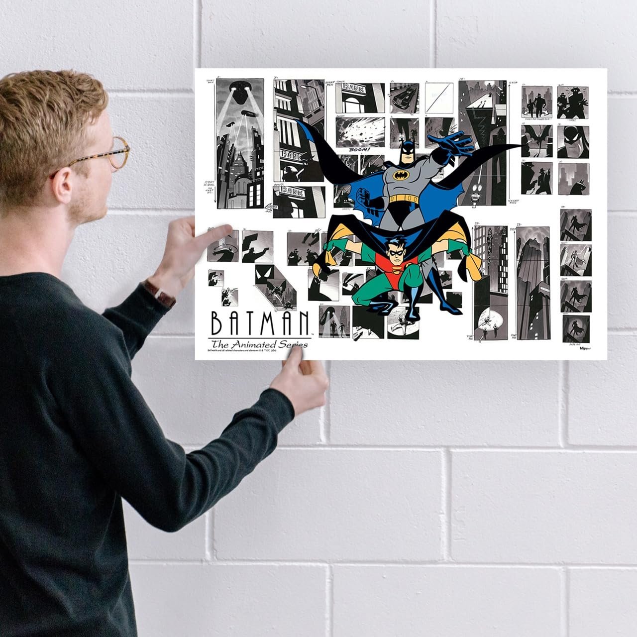 DC Batman 85th Anniversary – Durable 17” x 24” MightyPrint Wall Art – NOT Made of Paper – Officially Licensed Collectible