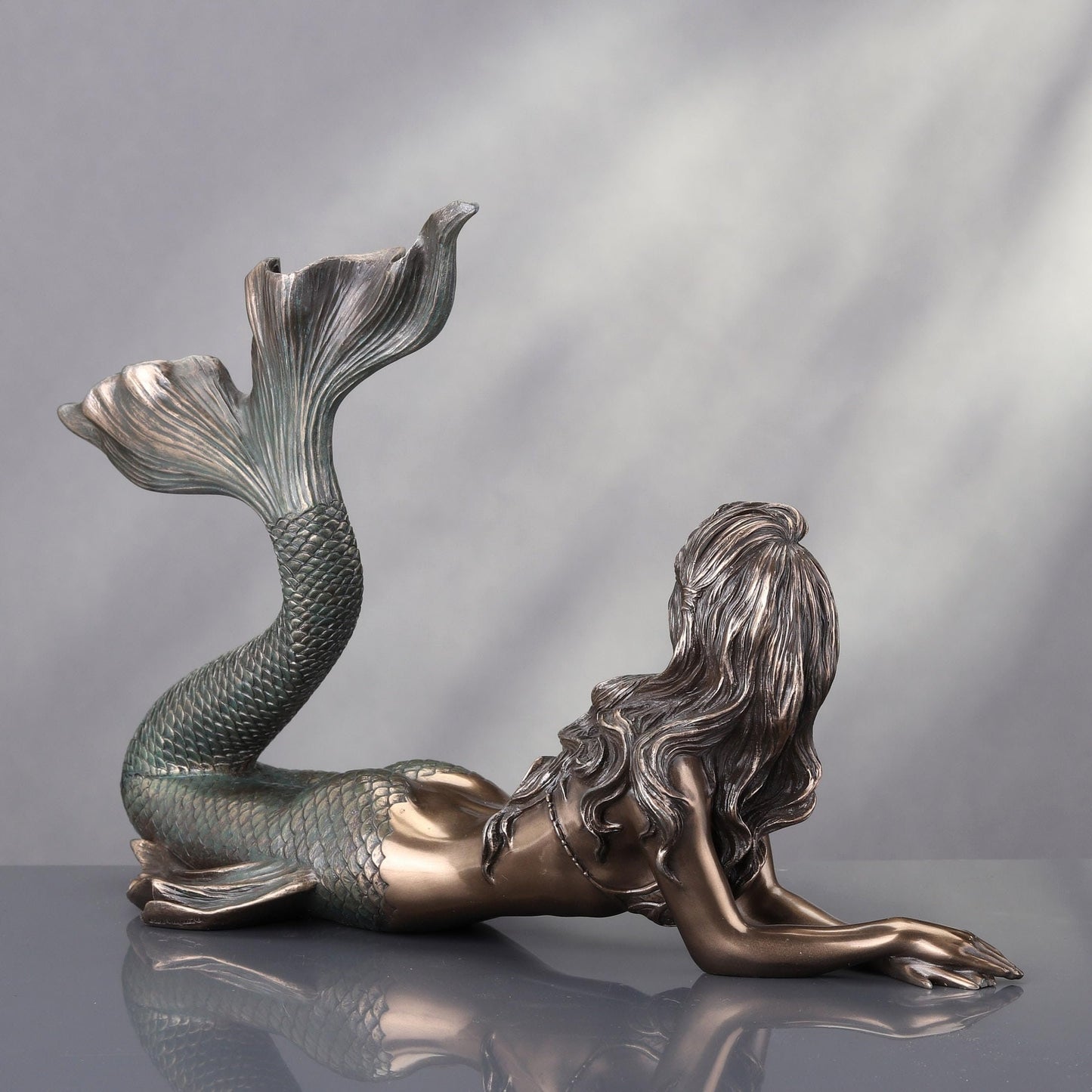 Veronese Design Mermaid Lying Down Statues