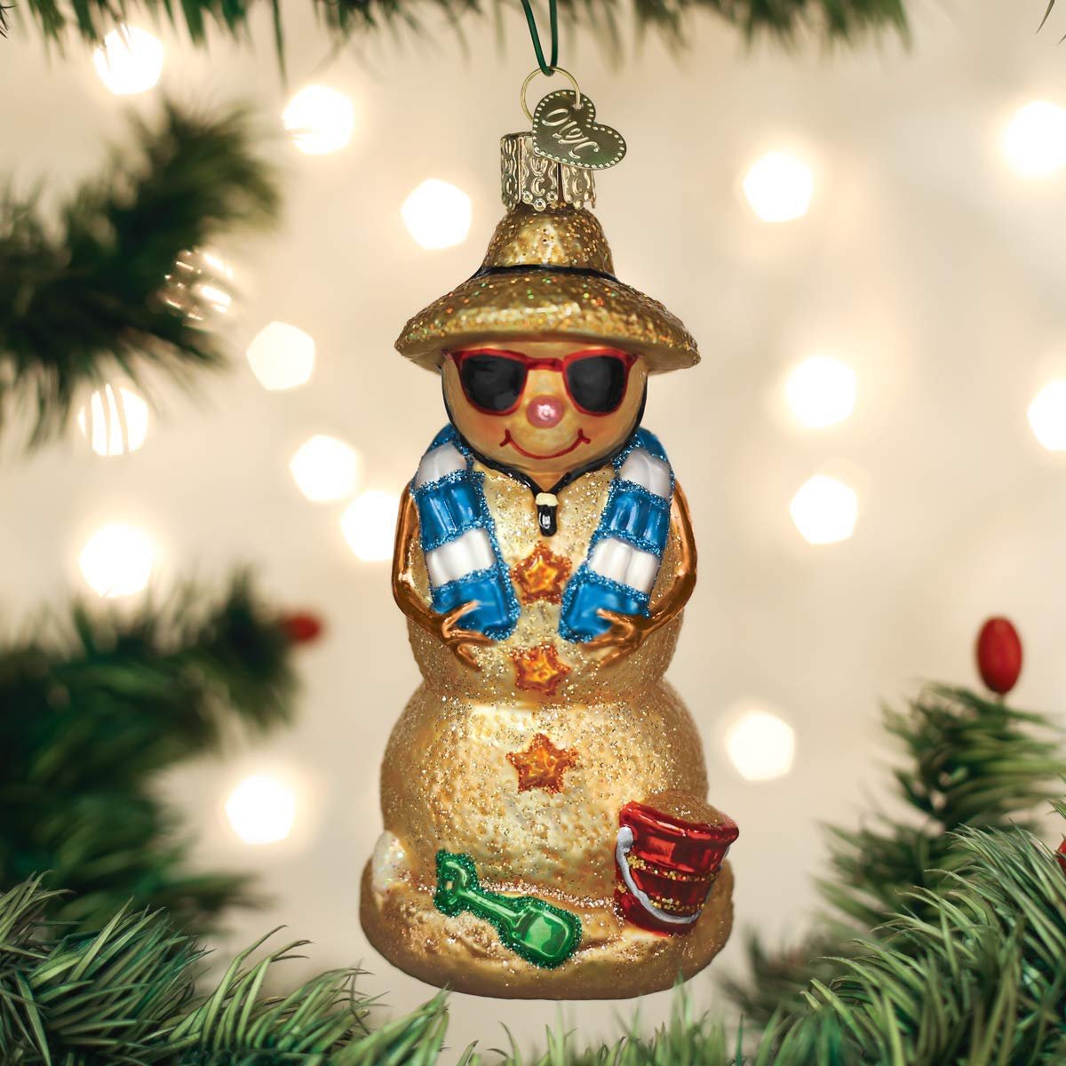 Old World Christmas Sand Snowman