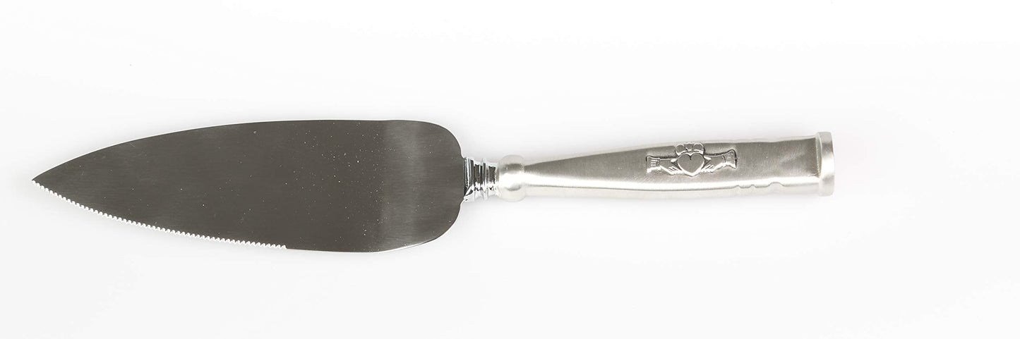 Mullingar Pewter Claddagh Cake Server Pastry Spatula for Kitchen Use Serving Desserts