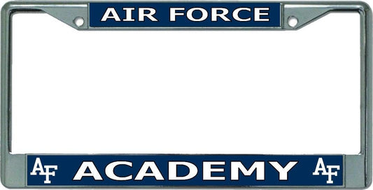 Air Force Academy #2 Chrome License Plate Frame