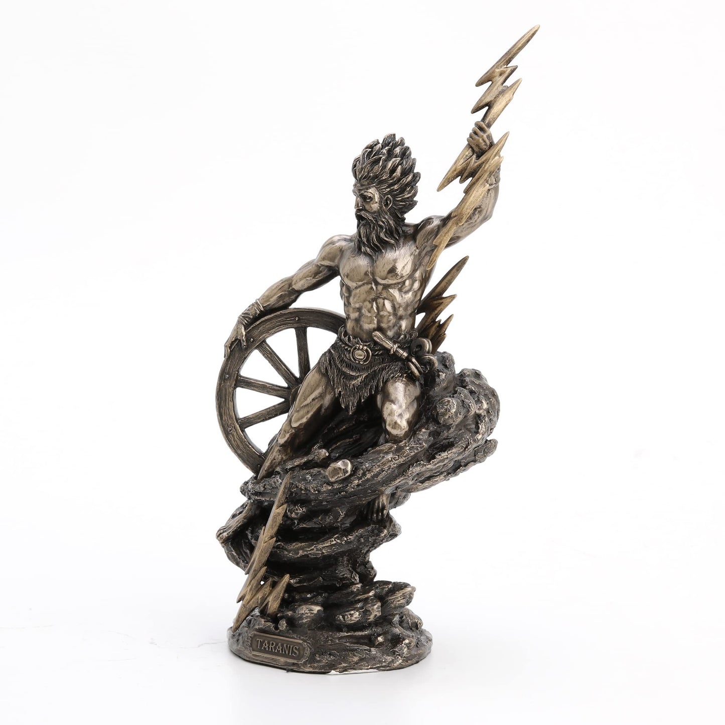 Veronese Design Taranis The Celtic God of Thunder Cold Cast Resin Antique Bronze Finish Statue