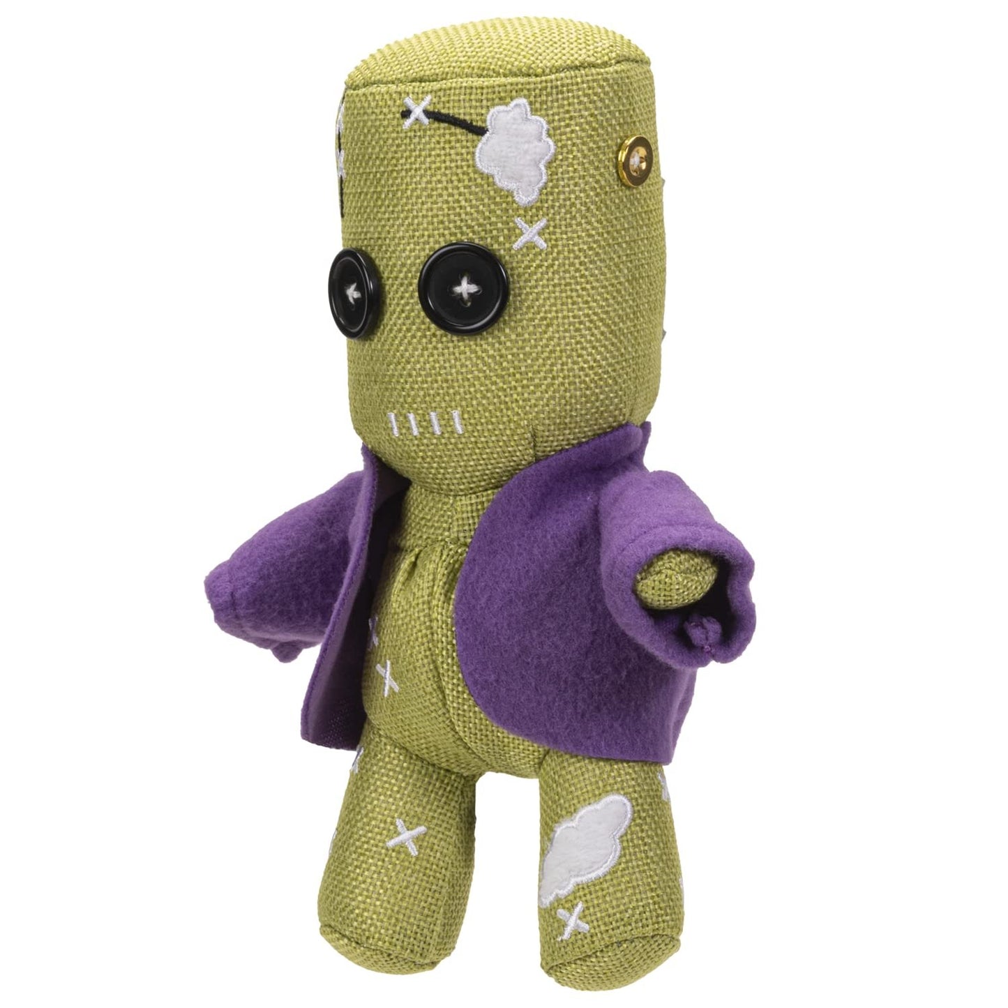 SUMMIT COLLECTION Pinhead Monsters Frankenstein Voodoo Doll Button Eyes Plush Collectible 7.5 Inch Tall Soft Figurine