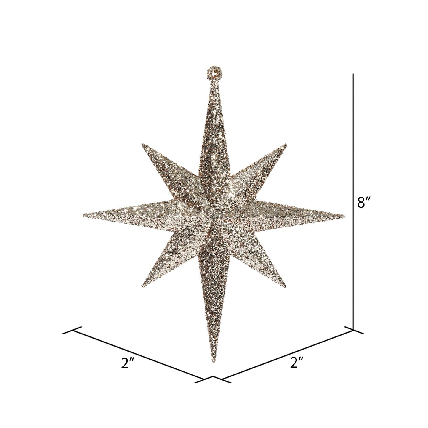 Vickerman Glitter Bethlehem Star Ornament