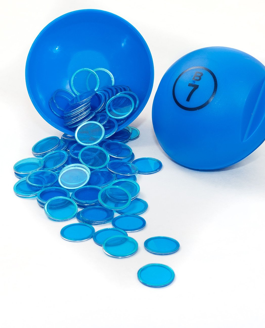 Purple Bingo Ball Magnet With 100 Magnetic Chips (Item No. 53493)