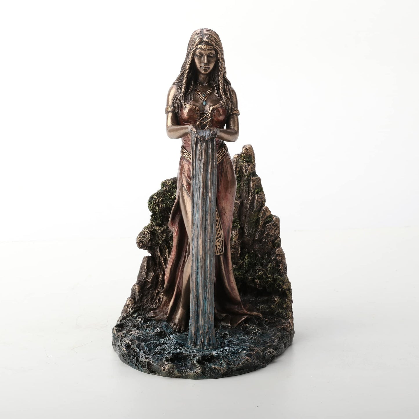 Veronese Design 9 Inch Celtic Matriarch Goddess Danu Resin Sculpture Bronze Finish