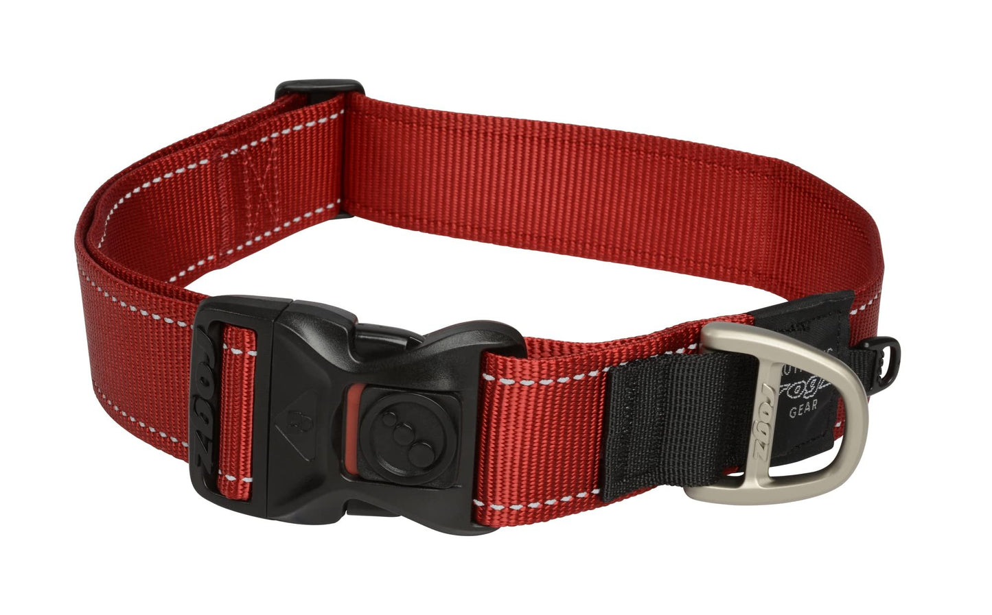 Rogz Utility Large 3/4-Inch Reflective Fanbelt Dog Collar