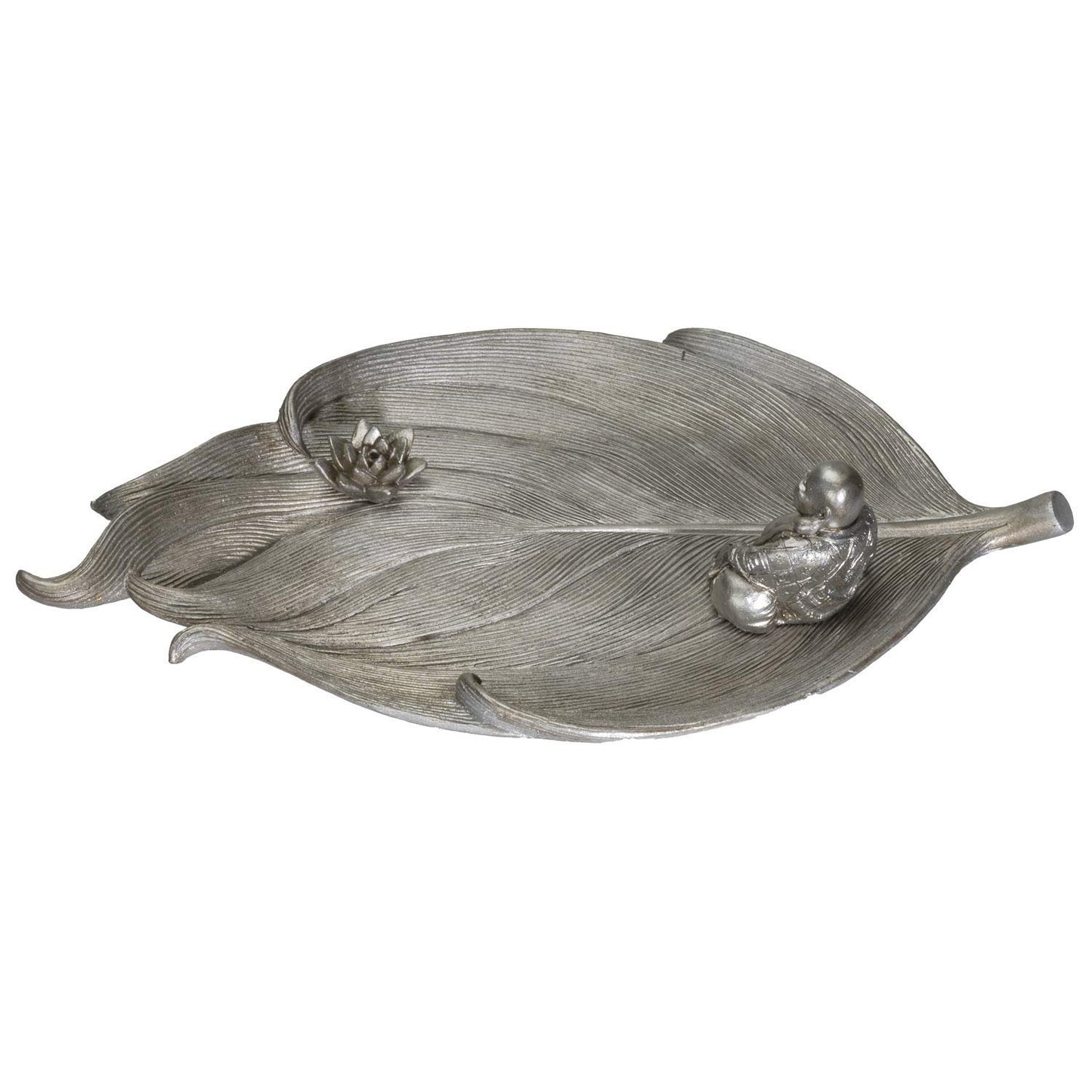 Pacific Giftware Eastern Enlightenment Fengshui Laughing Buddha Lucky & Happiness Wealth Sliver Finish Resin Figurine Incense Holder