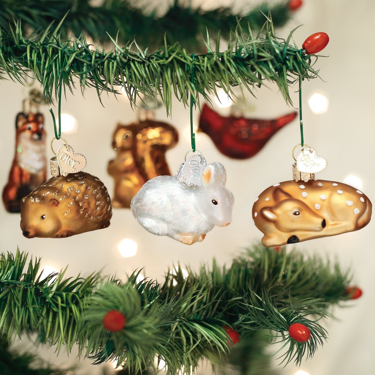 Old World Christmas Ornaments: Mini Ornamen Sets Glass Blown Ornaments for Christmas Tree