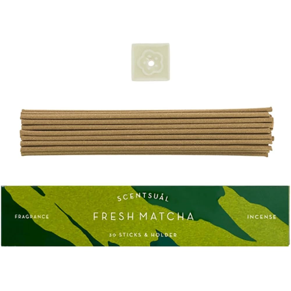 SCENTSUAL Incense - Fresh Green Tea 30 Sticks by NIPPON KODO, Japanese Quality Incense Since 1575