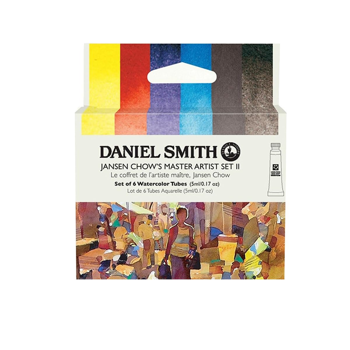 Daniel Smith Transparent Watercolor Paint, Extra Fine Jansen Kors (2), 6 Color Set, 0.16 fl oz (5 ml) (No.2), 285610406