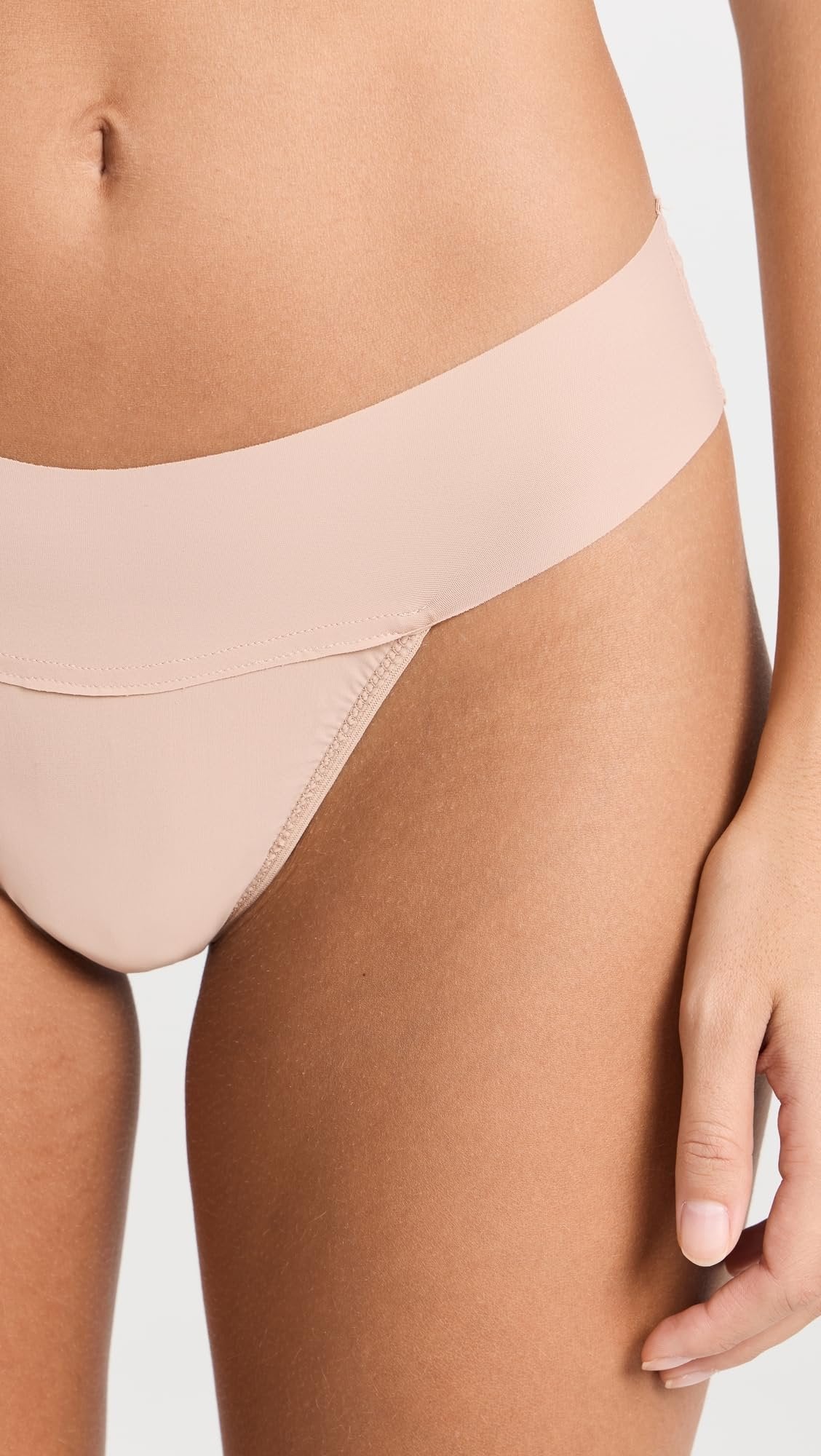 hanky panky - BreatheSoft Natural Rise Thongs for Women | Comfortable Everyday Lingerie Panties | Sizes (XS-XL) | 3 pack