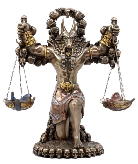 Pacific Giftware Ancient Egyptian God of Underworld Anubis Guardian of Scales Figurine 8.5 Inches (Bronze)