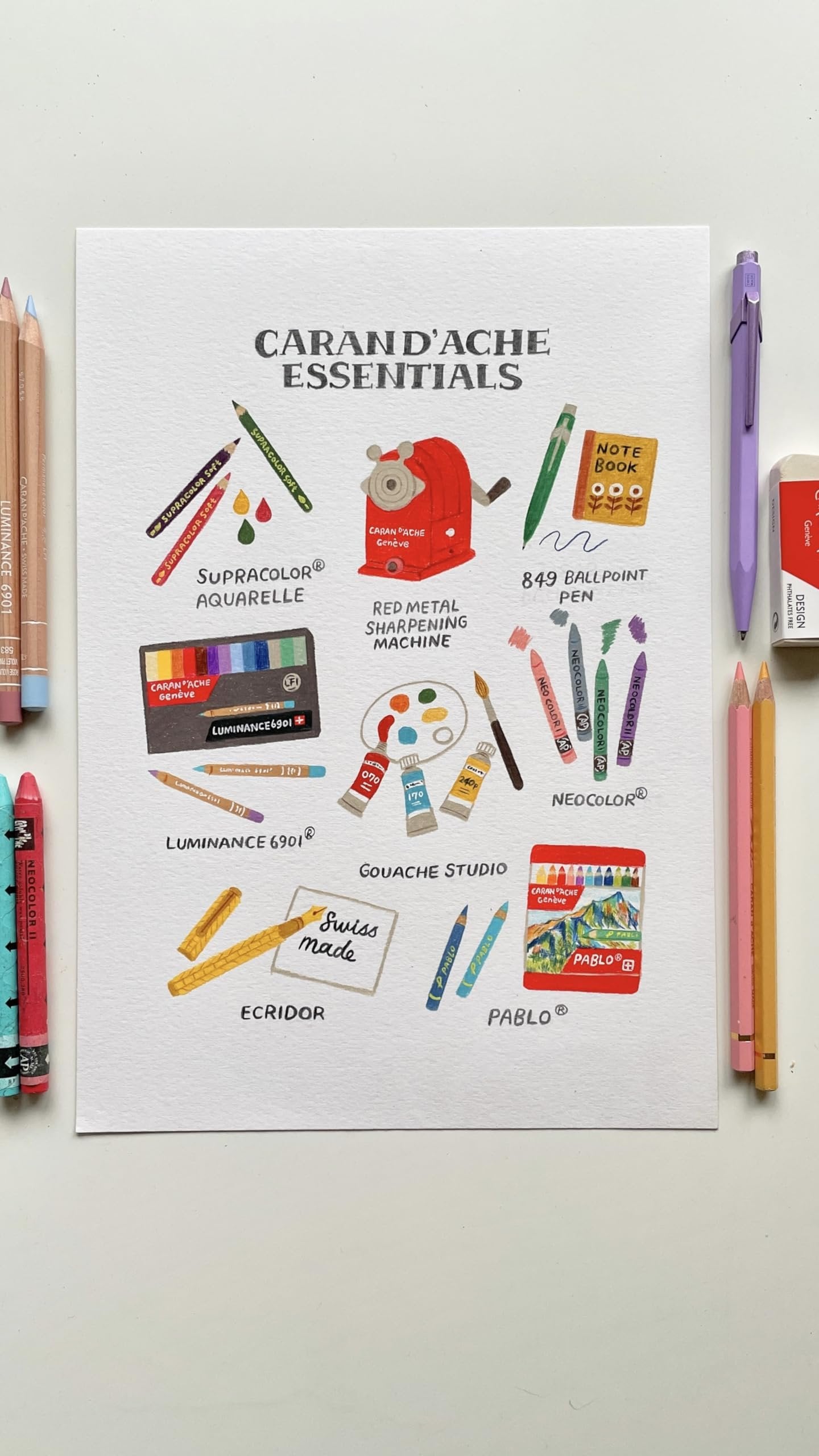 Caran d'Ache Artist Luminance Pencil Set (Set of 76)