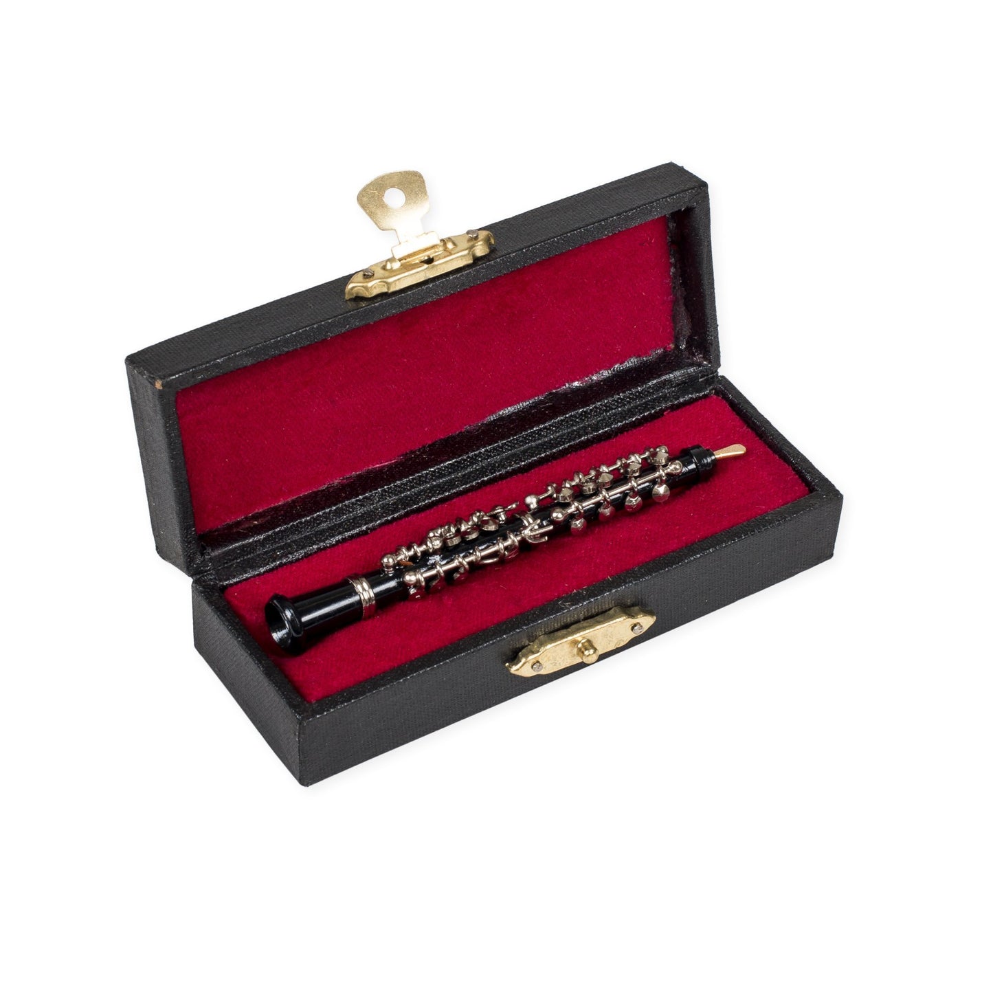 Broadway Gift Co. Oboe Miniature Replica Black and Gold Tone 1.5 x 3 Resin Tabletop Figurine